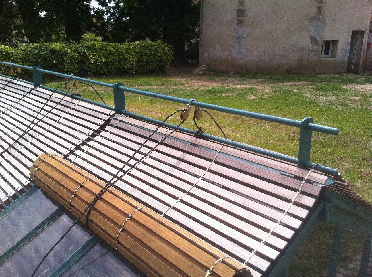 claies en bois jardin sur serre